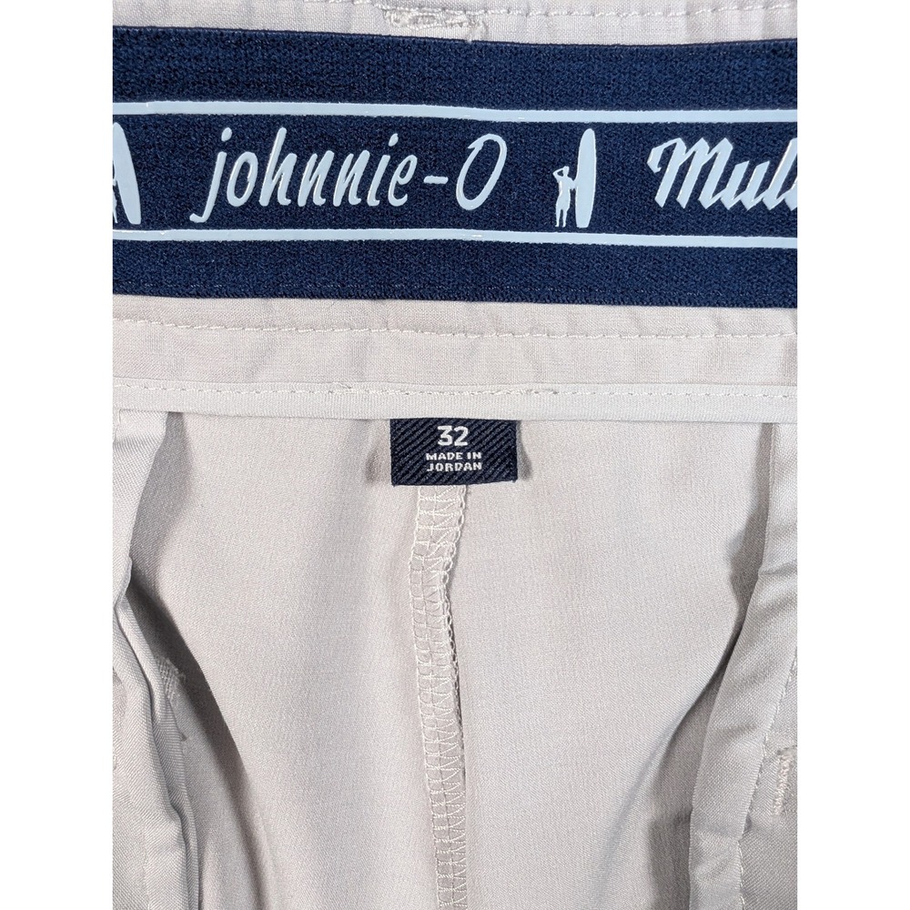 Johnnie-O Mulligan Performance Golf Shorts Mens 32 Gray Stretch Flat Front - Picture 2 of 11